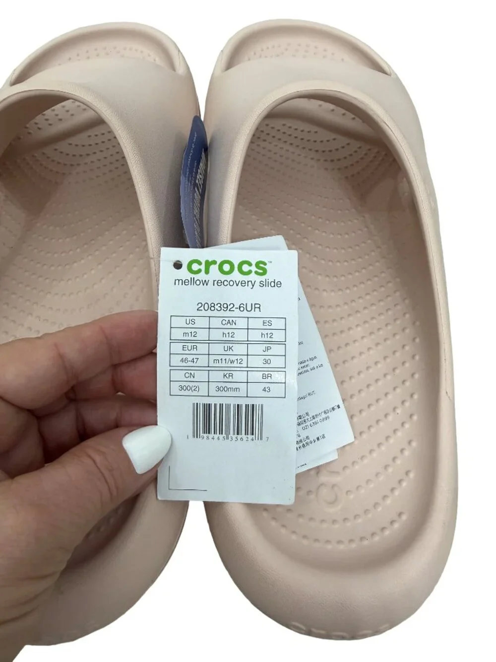 NWT Crocs Men's Mellow Recovery Slide Sandals Size 12